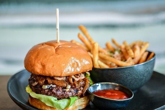 Classic Burger with Salsa Fuerte® Aioli and Spicy Ketchup