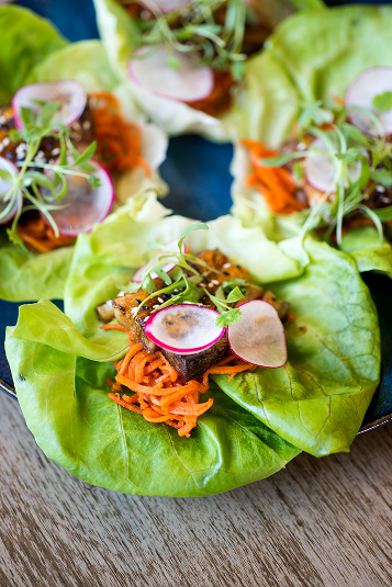 Pork belly Lettuce Wraps